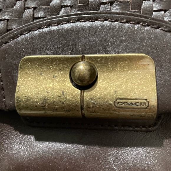 Coach Kristin leather woven bag - Picture 2 of 5